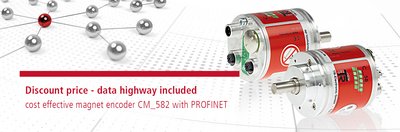 Cost-efficient magnetic sensor CM_582 with PROFINET