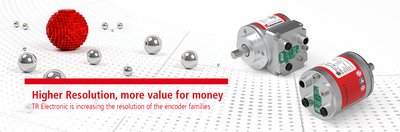 TR Electronic is increasing the resolution of the CE_582, CE_802, and CE_1102 encoder families from 15 bits to up to 18 bits per revolution.
