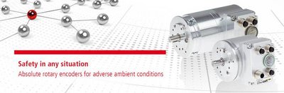 Safe absolute rotary encoders for adverse ambient conditions